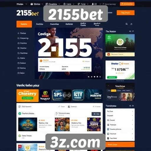 Avaliação da interface do usuário no site 2155bet